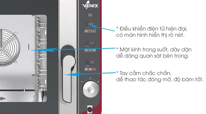 Lò hấp nướng đa năng 5 khay Venix SQ05DG0