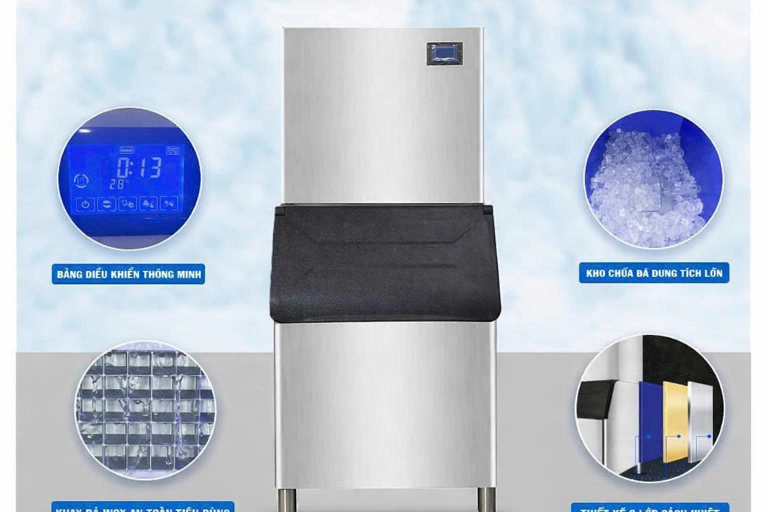 Máy làm đá viên 300kg/ngày