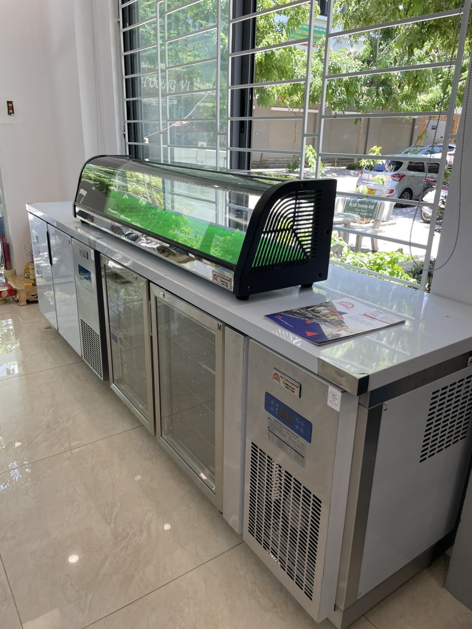 Tủ trưng bày sushi 1200mm, 1500mm, 1800mm