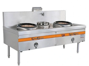  Bếp á 2 họng đắp đất có quạt thổi và bầu nước 1m8 