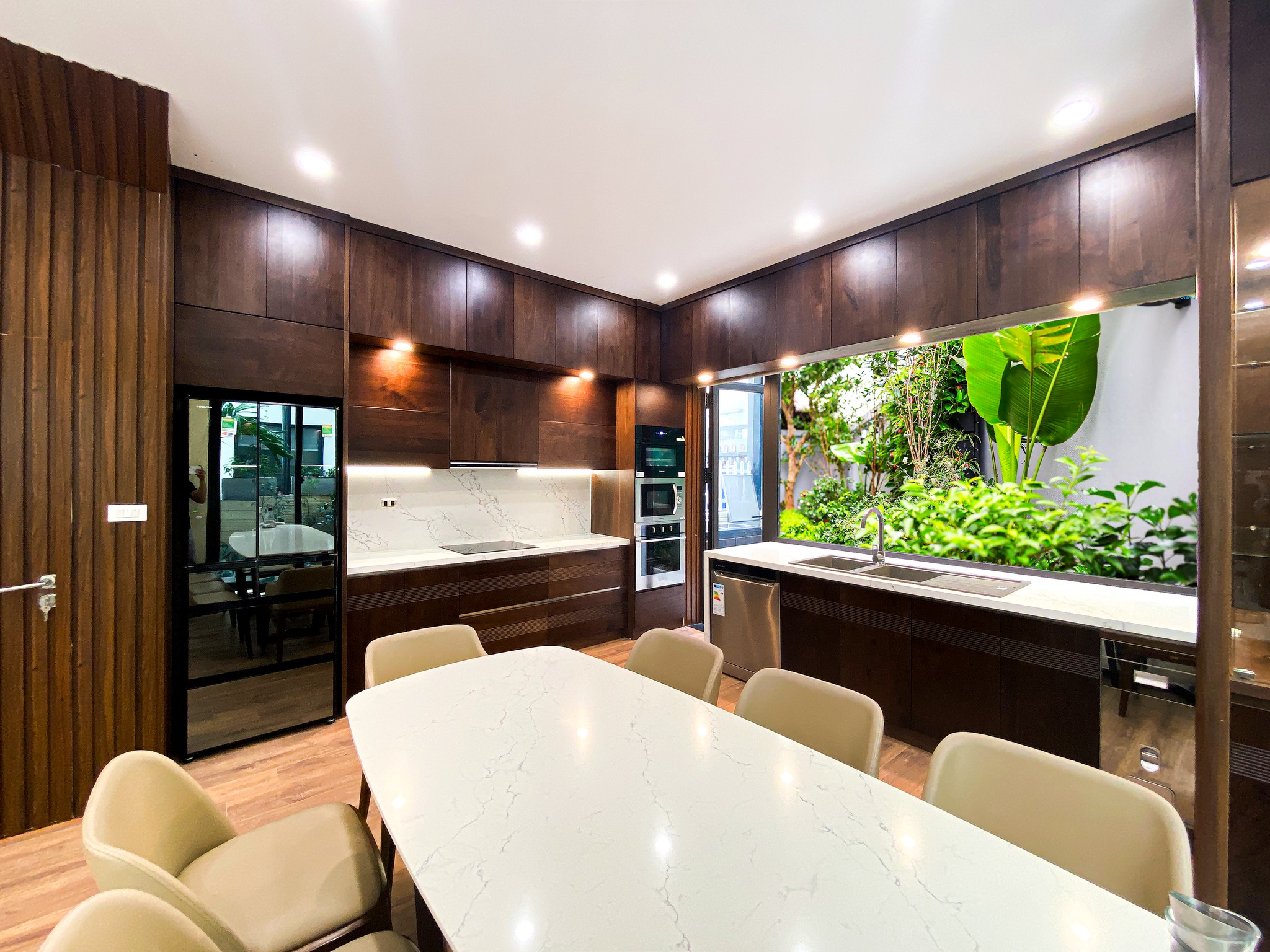  TỦ BẾP INOX CÁNH KÍNH (A.HIẾU - HÀ NỘI) 