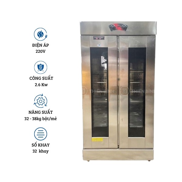  Tủ ủ bột 32 khay Yuefeng YF-32B 